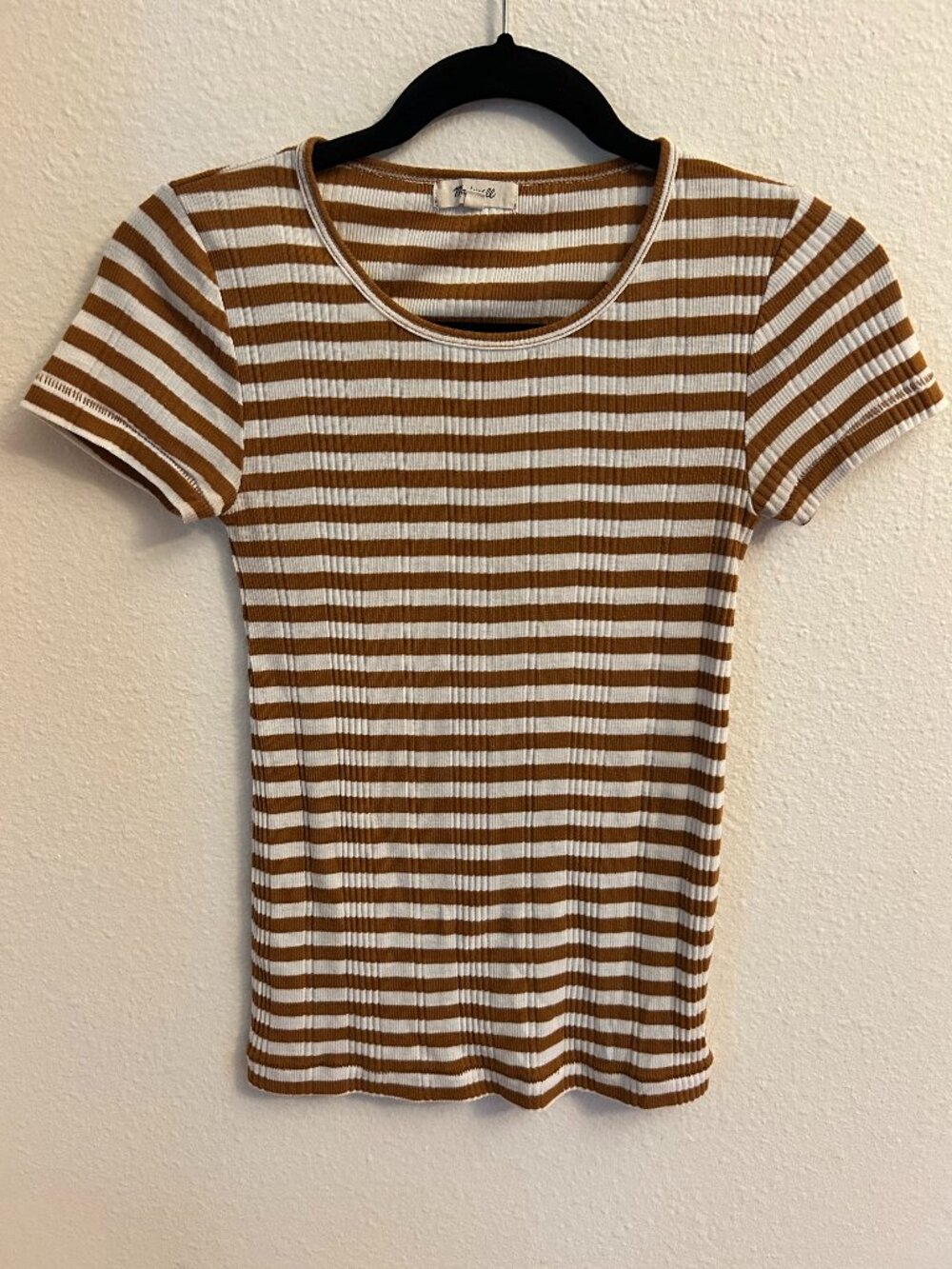 Madewell Striped Baby Tee Sz S